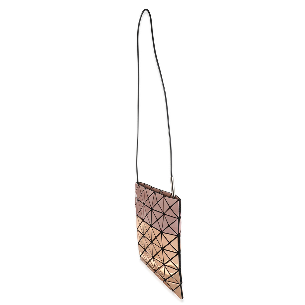 Bao Bao Issey Miyake Pink & Rose Gold Vinyl Prism Mini Pochette Matte - Picture 3 of 7